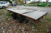 FLATBED 11'8" X 6'6" TWIN AXLE TRAILER - 7