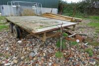 FLATBED 11'8" X 6'6" TWIN AXLE TRAILER - 8