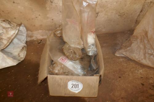 BOX OF MACHINERY NUTS/BOLTS & SPARES