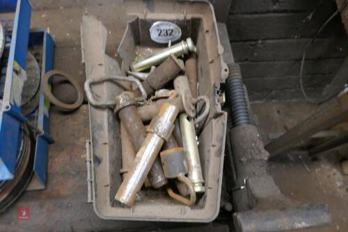 BOX OF TRACTOR PINS