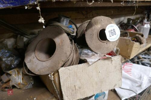 BOX OF ELECTRICAL WIRE ETC