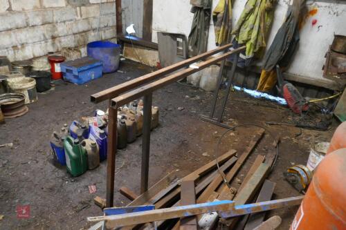 2 METAL TRESSELS- 2.2M LONG X 1M HIGH