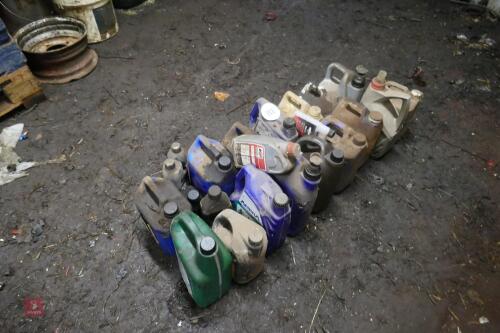 20 VARIOUS DRUMS OF OILS & LUBRICANTS