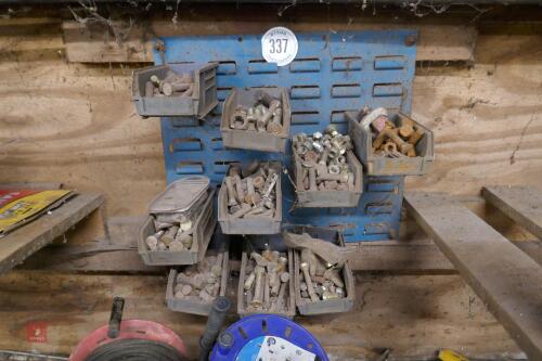 9 TUBS OF BOLTS