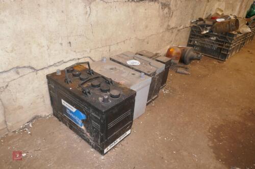 4 USED CAR BATTERIES