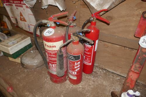 4 FIRE EXTINGUISHERS
