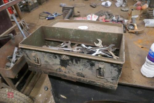 TOOL BOX FULL OF SPANNERS