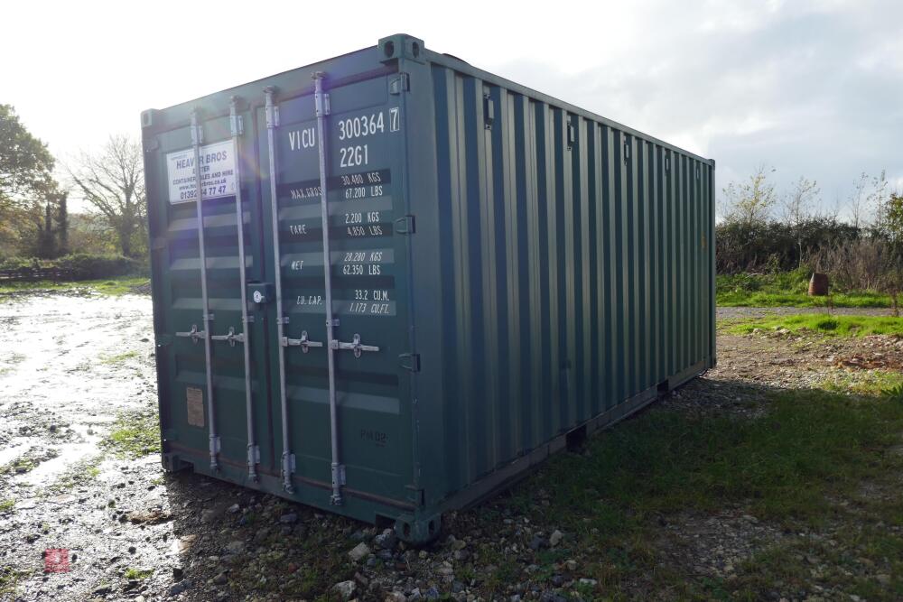 2017 20' SHIPPING CONTAINER *LOT WITHDRAWN - APOLOGIES FOR ANY INCONVENIENCE*
