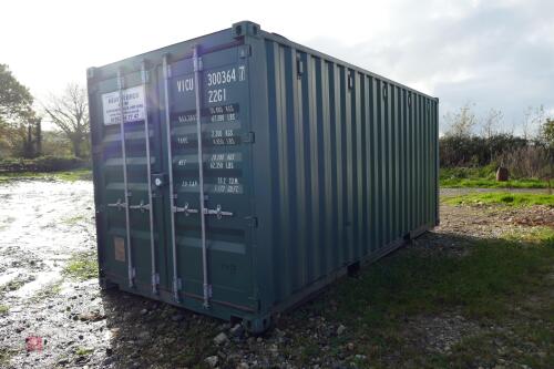 2017 20' SHIPPING CONTAINER *LOT WITHDRAWN - APOLOGIES FOR ANY INCONVENIENCE*
