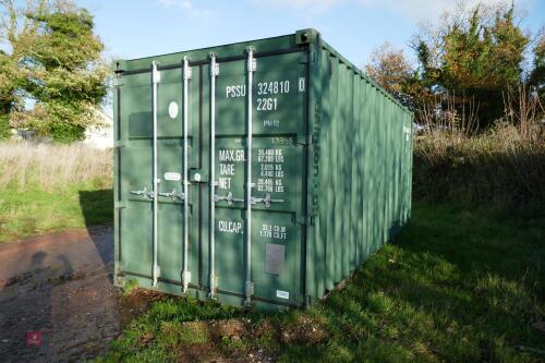 2013 20' SHIPPING CONTAINER *LOT WITHDRAWN - APOLOGIES FOR ANY INCONVENIENCE*