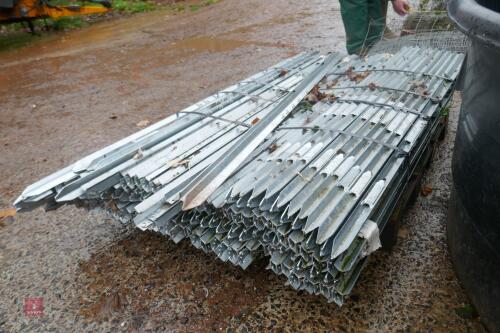 APPROX 200 GALV STANDARD ELECTRIC POSTS
