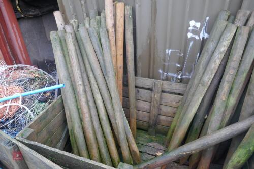 APPROX 40 WOODEN FENCING POSTS