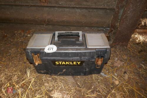 SMALL STANLEY PLASTIC TOOL BOX