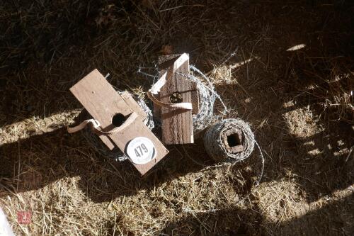 3 PART ROLLS OF BARBED WIRE