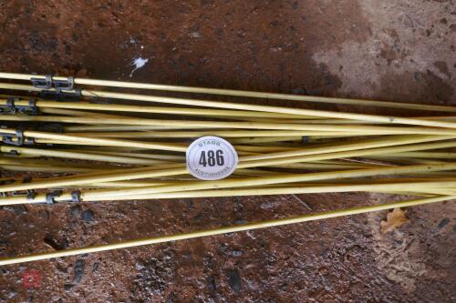24 FIBRE GLASS ELECTRIC FENCING POSTS