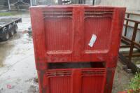 4 1.2M X 1.0M PLASTIC CRATE - 2