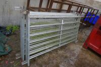 8 6' GALVANISED SHEEP HURDLES