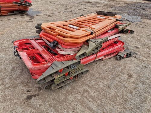 SELECTION OF PLASTIC PEDESTRAIN BARRIERS