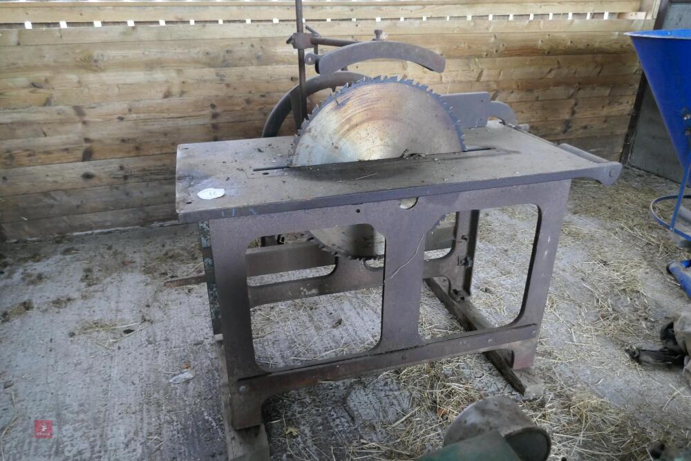 HOMEMADE PTO DRIVEN SAWBENCH