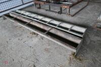 2 9' GROUND FEED TROUGHS - 2
