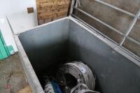 110CM X 57CM GALVANISED FEED BIN - 4