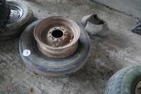 750 X 16 WHEEL CENTRE, TYRE AND TUBE - 7