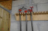 3X ADJUSTABLE PIPE CLAMPS - 5
