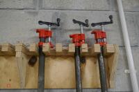 3X ADJUSTABLE PIPE CLAMPS - 2