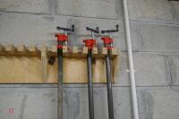 3X ADJUSTABLE PIPE CLAMPS - 5