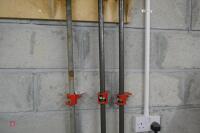3X ADJUSTABLE PIPE CLAMPS - 6