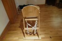 EAST COAST WOODEN CHILDS HIGH CHAIR - 6