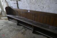 WOODEN CHURCH PEW - 5