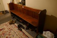 WOODEN CHURCH PEW - 3