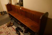 WOODEN CHURCH PEW - 4