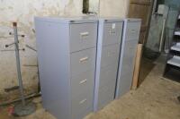 3 SILVERLINE 4 DRAW FILING CABINETS - 2