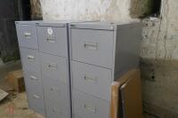3 SILVERLINE 4 DRAW FILING CABINETS - 5