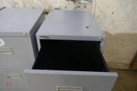 3 SILVERLINE 4 DRAW FILING CABINETS - 6