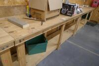 WOODEN WORKSHOP WORKBENCH - 4