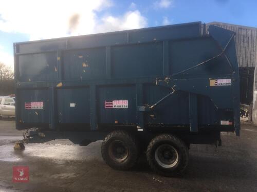 2010 MARSTON 14 TONNE SILAGE TRAILER
