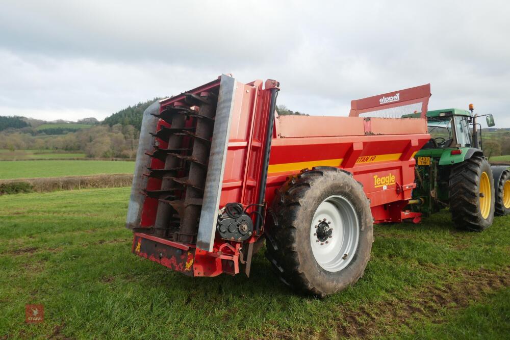2016 TEAGLE TITAN RD10 DUNG SPREADER