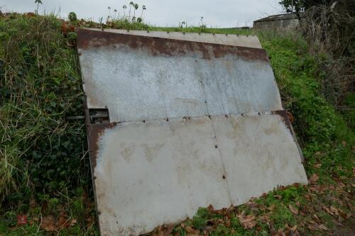 2 7'7" X 5'9" SHEETED DOORS