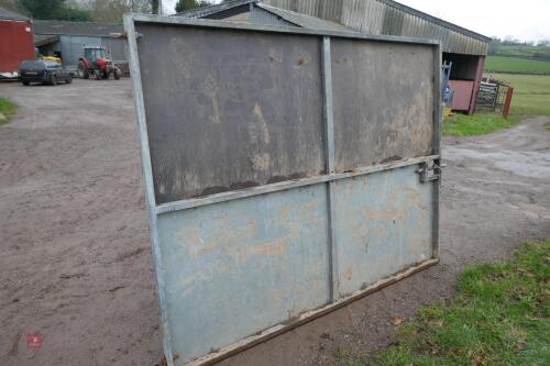 2 7'7" X 5'9" SHEETED DOORS