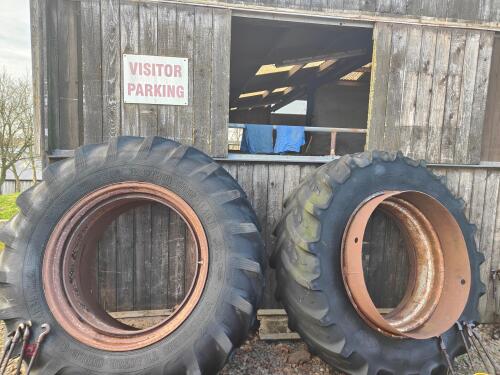 2X TRACTOR DUAL WHEELS 460/85 R38