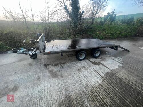 PRO TEC 11' 6" X 5' 3" FLAT BED TRAILER
