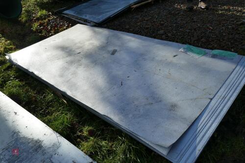 APPROX 67 ZINC COATED METAL SHEETS