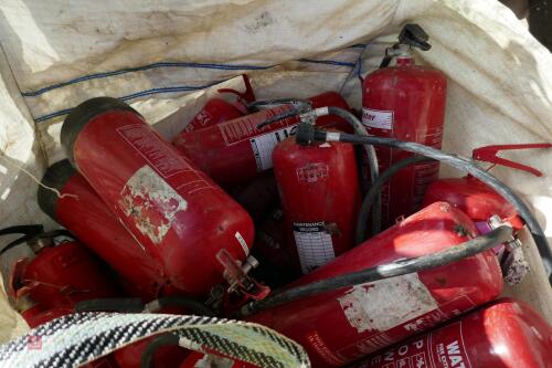 DUMPY BAG OF FIRE EXTINGUISHERS