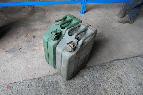 2 20 LITRE JERRY CANS