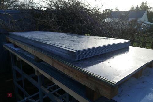 10 STEEL SHEETS + 25 GREY PLASTIC SHEETS
