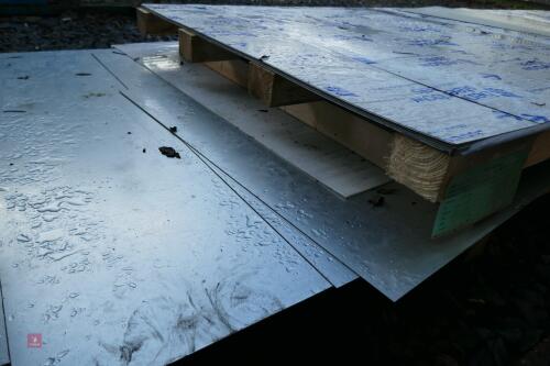7 GALVANISED STEEL SHEETS + 1 OFFCUT
