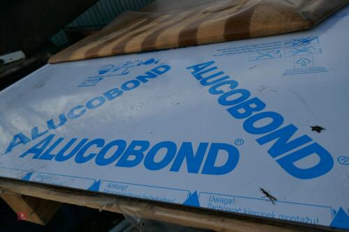 3 SHEETS OF ALUCOBOND ALUMINIUM METAL